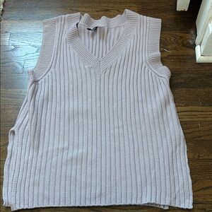 Lavender Ribbed Knit Sweater